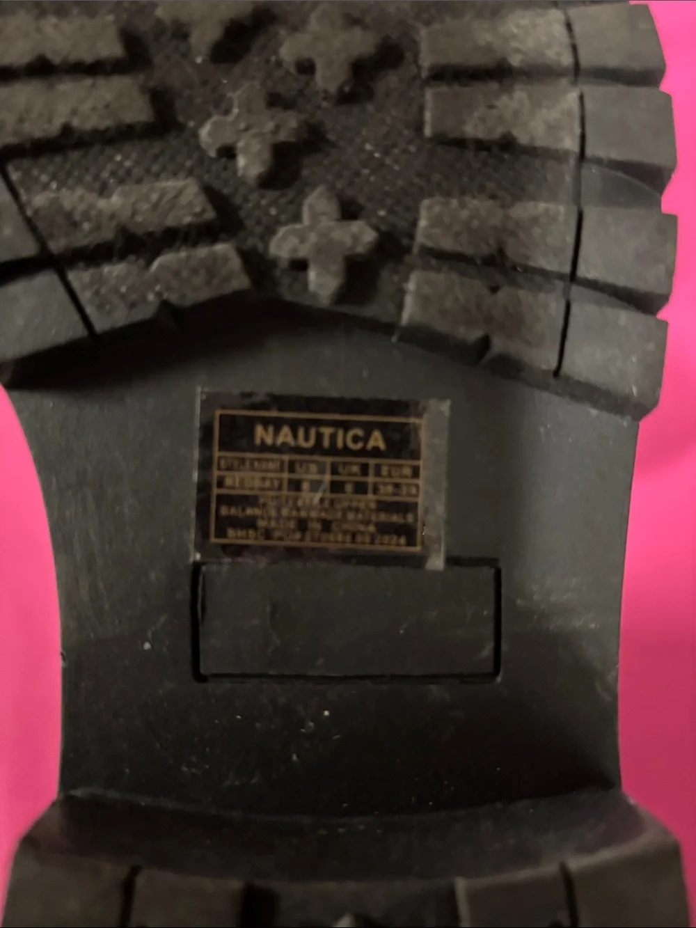 Nautica Black Faux-Fur Trim Winter Zip Boots